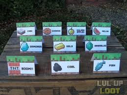 Print out your favorite food tent card design on heavy cardstock. 35 Free Minecraft Food Label Printables Labels For Your Ideas