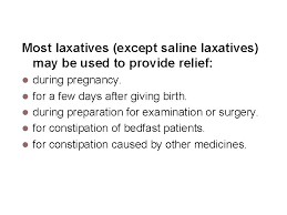 A second glass of water or juice by itself is often recommended with each dose for best effect and, in the case of saline laxatives, to prevent you from becoming dehydrated. Laxatives What Is A Laxative An Agent That