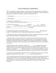 Find out when a tenant can legally break a lease in texas, when they can't, and whether or not a landlord is required by texas law to make reasonable effort to rerent. Free Texas Sublease Agreement Pdf Docx