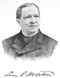 Levi Parsons Morton /N(1824-1920). American Banker And Politician. Wood  Engraving, 19Th Century. Poster Print by Granger Collection