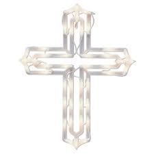 Outdoor christmas decorations ( 127 ). Holiday Time Christmas Decor Light Up Cross Walmart Com Walmart Com