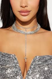 Disturbia Edwina Cross Choker Necklace