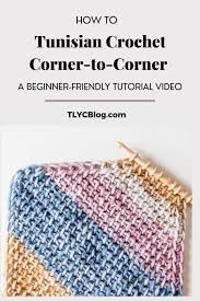 Clever combination of basic stitches, with a little bit of front post technique handmade supply digital download (1 pdf file) •turtle pattern included • crochet pattern and tutorial for a useful. Tl Yarn Crafts How To Crochet Corner To Corner Bias Tunisian Crochet Video Tutorial Tl Yarn Crafts