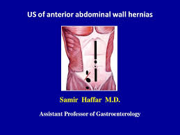 Hernia at the lower part of the abdomen. Ultrasound Of The Abdominal Wall Hernias