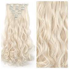 The experience of clip in hair extensions in different colors such as ombre extensions hair, blonde clip in human hair extensions blonde clip in straight hair topper extensions. Platinum Blonde Clip In Hair Extensions 24 Curly Remy Human Hair 195g Glam Hair Platinum Blonde Hair Extensions Blonde Hair Extensions Wavy Hair Extensions