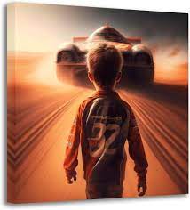 Amazon.com: Car Speed Track And Boy Poster Decorative Painting Canvas Wall  Art Living Room Posters Bedroom Painting 12x12inch(30x30cm): Posters &  Prints