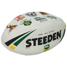 Different terms have become popularly used to describe an aspect of. Steeden Nrl All Team Logo Rugby Ball Big W