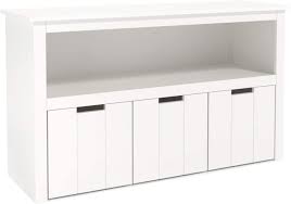 Added soft close hinges to prevent slammed fingers.*free plans. Amazon Com Homfa Kids Toy Storage Cabinet Toddler S Room Chest Cabinet 3 Drawers With Wheels And Large Storage Cube Shelf For Children S Playroom White Office Products