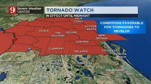 The tornado warnings were issued for southwestern orange county and northwestern. Video Tornado Watch Issued For Most Of Central Florida Until Midnight Wftv