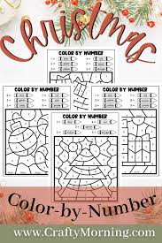 You can print as many coloring pages as you want.; Christmas Color By Number Printables Crafty Morning