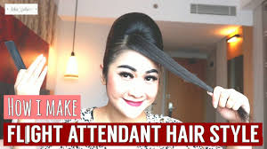 Hi guys, di video ini ak mau share ke kalian cara bikin rambut pramugari french twist dan juga poni cetar, walaupun pada saat pembuatan video poni ak masih. Tutorial Sanggul Pramugari French Twist Heksa Putri Youtube