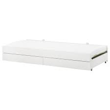 In unserem großen sortiment an einzelbetten und einzelbettrahmen ist alles dabei. Slakt Unterbett Mit Aufbewahrung Weiss Ikea Osterreich