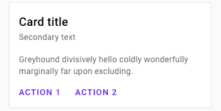 I know how to use & implement a recyclerview. Cards Material Design