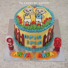 Critic reviews for upin & ipin. Upin Ipin Buttercream Lukis Bisa Sq Cakes By Sophie Facebook