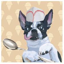 Ice Cream Boston Terrier Canvas Art Print 440 Ars Liked On Polyvore Featuring Home Home Decor Wall Art B Boston Terrier Stretch Canvas Canvas Art Prints