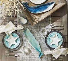 Coastal themed christmas decor is truly a marvellous idea. Coastal Nautical Melamine Plates Dinnerware For Outdoor Entertaining Coastal Decor Ideas Interior Design Diy Shopping
