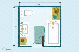 This design will accommodate a swing door but a pocket door would also work well. 15 Free Bathroom Floor Plans You Can Use