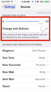 Why is the volume button not working on my iphone? Prevent Volume Buttons From Changing The Ringer Alert Levels On Iphone Osxdaily