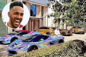 Thank you & all the best in the future.' Aubameyang Shows Off Wacky Car Collection With 2million Ferrari And Four Lamborghinis As He Signs Arsenal Contract