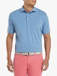 Peter millar is a contemporary sportswear brand established in 2001 in north carolina. Peter Millar Crown Sport Men S Crafty Striped Performance Polo Saint Bernard