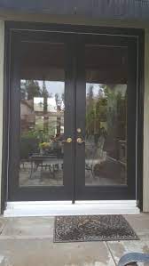 It will offer minor protection to your door from the elements during the colder months, and allow you to let in some fresh air during the warmer. Phantom Retractable Screens Phantom 8ft Double Door Screens Installed In Fresno Ca Before The Screen Door Installation In Fresno Ca