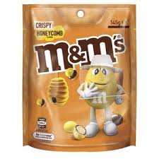 M M S Crispy Honeycomb Flavour Chocolate Pouch 145g Australia Import Gb Gifts Snacks Flavors Favorite Candy