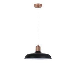 Lamps table lamps, floor lamps & lamp shades. Croft 1 Light Pendant In Brushed Copper Black Copper Lighting Modern Dining Room Lighting Black Pendant Light