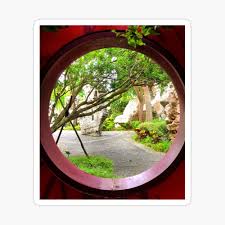 Based in ukiah, california is providing custom designed frame panel code approved engineered yurts. Round Window At Gardens By The Bay Singapore Poster By Holidaytees Redbubble