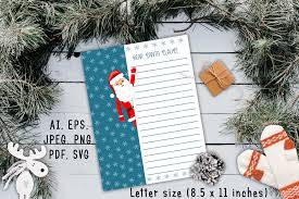A christmas tree is a decorated tree, usually an evergreen conifer such as spruce, pine, or fir or an artificial tree of similar appearance, associated with the celebration of christmas. Santa Letter Svg Santa Welcome Letter Cute Files 1019744 Other Design Bundles