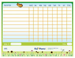 Kids Behavior Charts Seasons Theme Kid Pointz