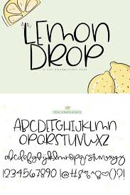 Lemon Drop Is A Cute Handwritten Font This Font Is Perfect For Quotes Headings Blogs Logos Invitations A Lettering Alphabet Lettering Hand Lettering Fonts