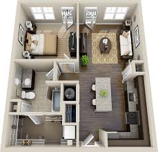 Two master suite house plans are all the rage and make perfect sense for baby boomers and certain other living situations. 1 Bedroom Apartment Floor Plans 3d