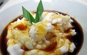 Bubur Sumsum Terbuat Dari Tepung Beras Yang Diolah Dengan Santan Dan Disajikan Dengan Gula Merah Yang Sudah Dicairkan Tepun Resep Masakan Ide Makanan Makanan