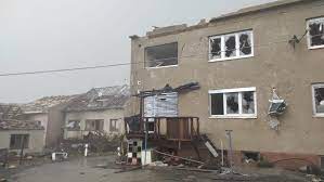 Cars and houses are damaged after a tornado hit the village of moravska nova ves in the hodonin district, south moravia, czech republic, on thursday, june 24, 2021. Gwmolcuxyzzs2m