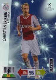 This compilation contains a few goals he made for ajax a1. 2012 13 Panini Adrenalyn Xl Champions League Master Christian Eriksen Ajax Amsterdam Mike S Sportscards