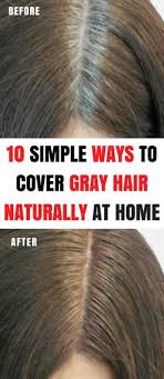 How To Cover Gray Hair Naturally At Home Covering Gray Hair Natural Gray Hair Cover Gray Hair Naturally