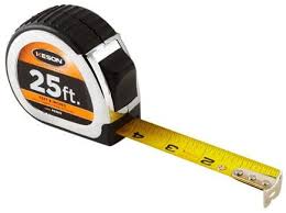 Tape measure with fractions 1/32. Amazon Com Tape Measure 1 In X 25 Ft Chrome Black Everything Else