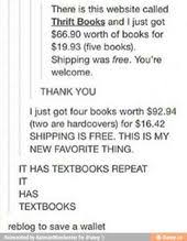 Literally The Best Website In The Whole World Here S The Link Guys Http Www Thriftbooks Com This Is The Best Website Fo College Hacks Books Life Hacks