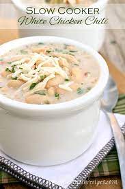 Slow Cooker White Chicken Chili Recipe White Chicken Chili Slow Cooker White Bean Chicken Chili Slow Cooker White Bean Chicken Chili