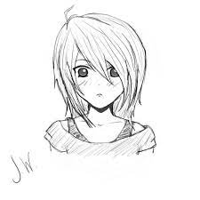 Anime boy drawing pencil sketch colorful realistic art images. Anime Easy Drawings Cute