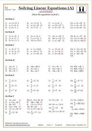 Solving Equations Worksheets Cazoom Maths Worksheets Algebra Worksheets Solving Linear Equations Equations