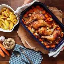Recept je zaradený do kategórií: Pecene Kura Stehna S Korenovou Zeleninou Recept Mora