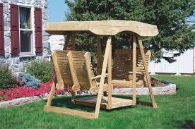 Find outdoor gliders for your patio online today. Pine Double Lawn Swing Glider With Canopy From Dutchcrafters Amish