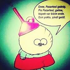 Eneee Kopek Var Bizim Evde Gelme Valla Bak Komik Karikatur Mizah