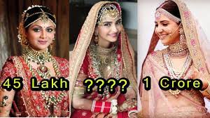 Gold lehenga dia mirza bollywood wedding wedding looks bollywood actress wedding ceremony wedding inspiration sari celebs. 10 Most Expensive Wedding Dresses Of Bollywood Actress Shocking Prices Youtube