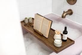 I love how the caning on the front mimics the design of the tile wall: Bubbles Home Basics Decorative Mirrored Bath Vanity Tray Bathroom Trays Home Kitchen Guardebem Com