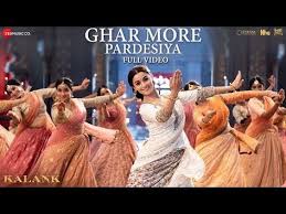 Ghar More Pardesiya Full Video Kalank Varun Alia Madhuri Shreya Vaishali Pritam Amitabh Youtube My Music In 2019 Wynk Music Music Mood Best Songs
