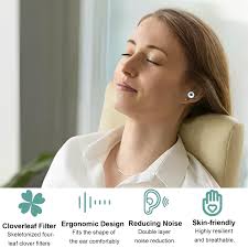 Amazon.com: Dexspoeny Ear Plugs for Noise Reduction, 2 Pairs Reusable  Silicone Earplugs Ear Buds Hearing for Sleeping, Concerts, Snoring, Travel,  ...