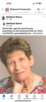 Elaine J. Cupp, age 81, New London passed away