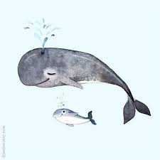 Nursery Art Whale Painting Watercolor Painting Whale Painting Baby Animal Art Watercolor Whale